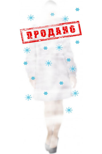 Шуба из мутона с капюшоном светло-лавандового цвета